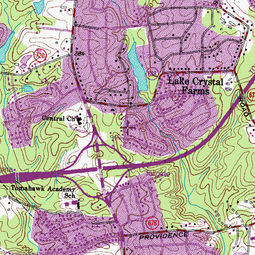 Topographic Map of Runnymede, VA