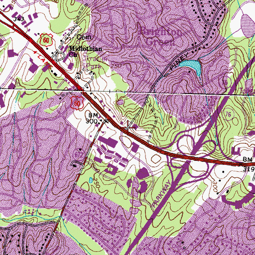Topographic Map of Wiseville (historical), VA