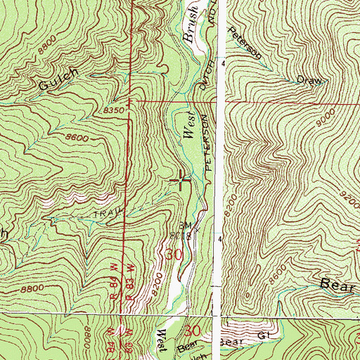 Topographic Map of McKenzie Gulch, CO