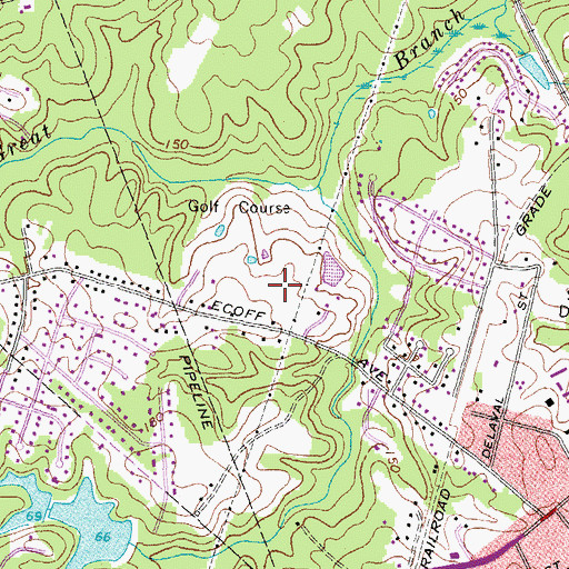 Topographic Map of Ecoff Elementary School, VA