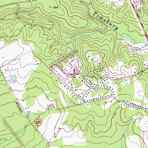 Topographic Map of Greenbriar, VA