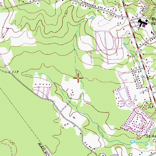 Topographic Map of Harrowgate Park, VA