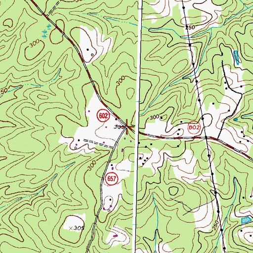 Topographic Map of Holly (historical), VA