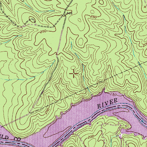 Topographic Map of Matoaca (historical), VA