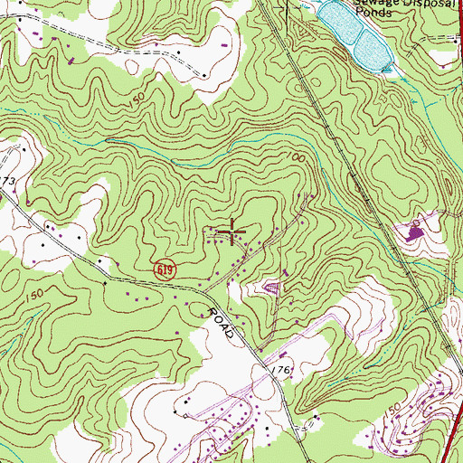 Topographic Map of Mistwood Forest, VA