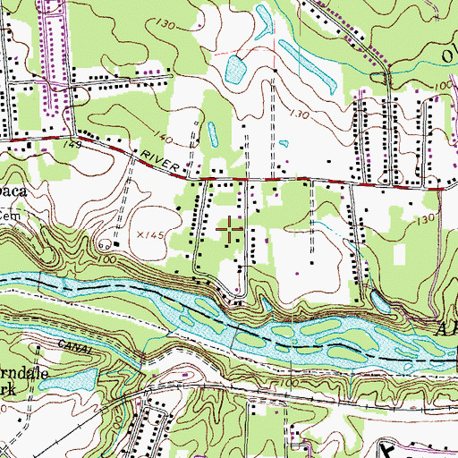 Topographic Map of River View Park, VA