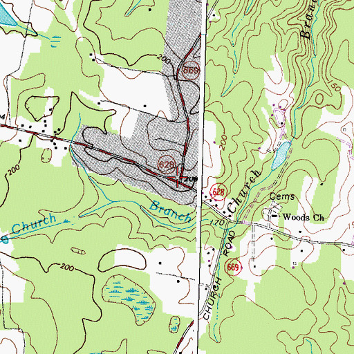 Topographic Map of Rudy Store (historical), VA