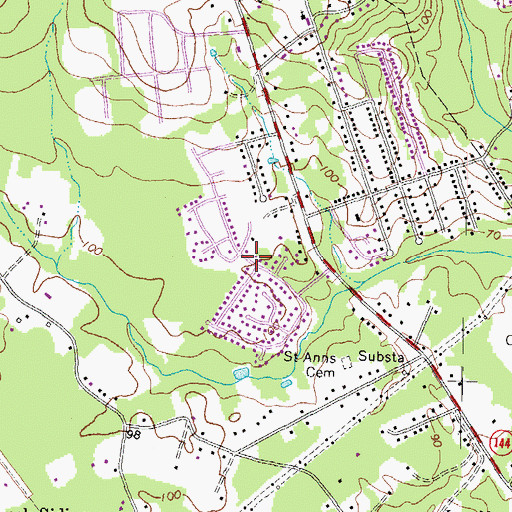 Topographic Map of Somerset, VA