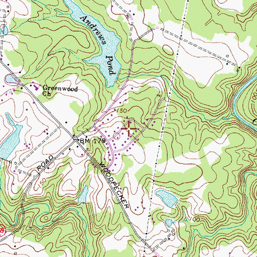 Topographic Map of Stafford Place, VA