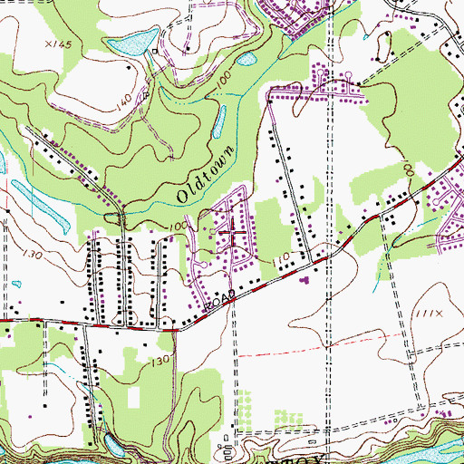 Topographic Map of Trojan Woods, VA