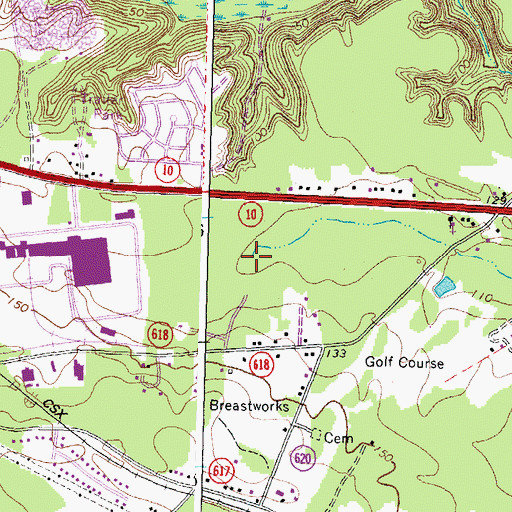 Topographic Map of Ware Bottom Spring, VA