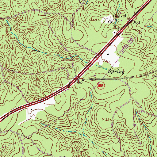 Topographic Map of Zoar (historical), VA
