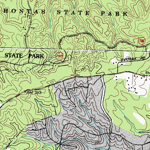 Topographic Map of Fendley (historical), VA