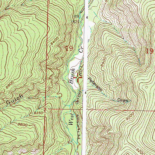 Topographic Map of Peterson Draw, CO