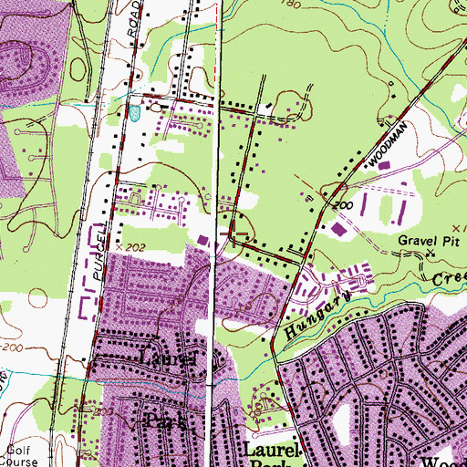 Topographic Map of Faith Baptist Church, VA