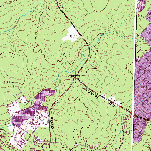 Topographic Map of Gayton (historical), VA