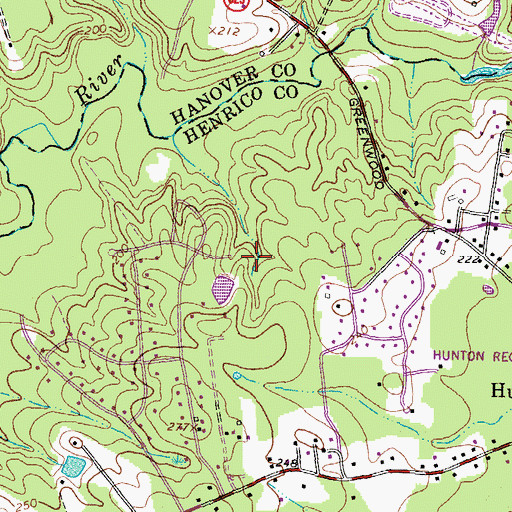 Topographic Map of General Sheppard Crump Memorial Park, VA