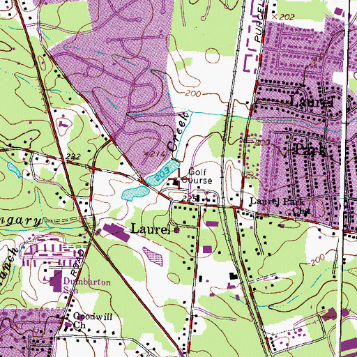 Topographic Map of Laurel Industrial School (historical), VA