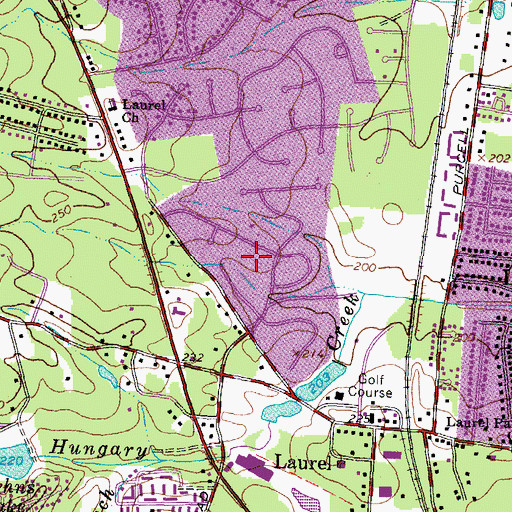 Topographic Map of Laurel Lakes, VA