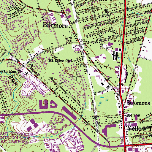 Topographic Map of Middleton, VA