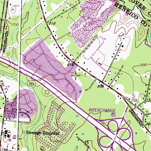 Topographic Map of Quail Walk, VA