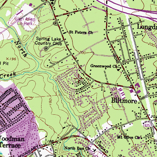 Topographic Map of Randolph Ridge, VA