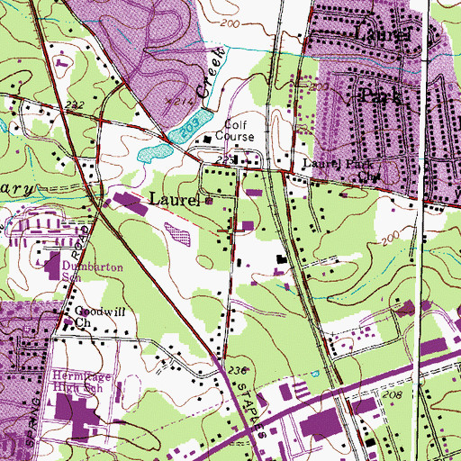 Topographic Map of West Jenningsville, VA