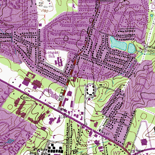 Topographic Map of Westhunt Baptist Church, VA