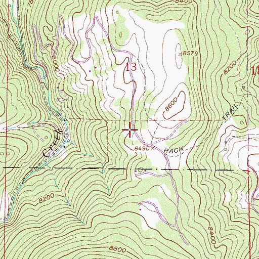 Topographic Map of Salt Creek, CO