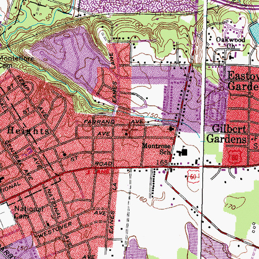 Topographic Map of Carlisle Avenue Gospel Chapel, VA