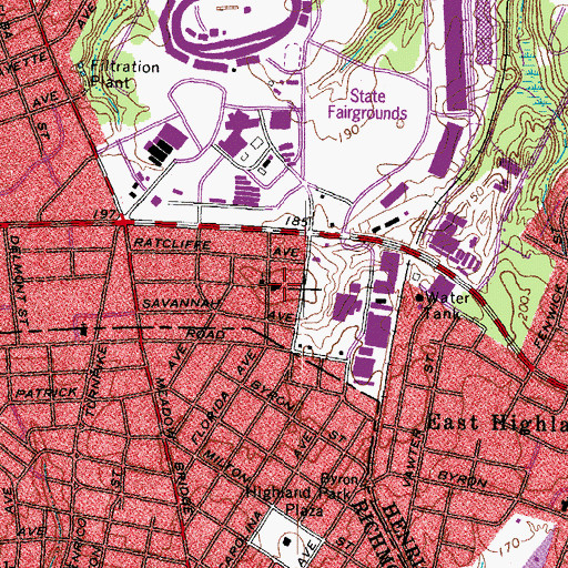 Topographic Map of Good Hopewell Baptist Church, VA