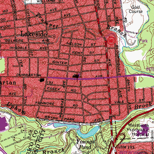 Topographic Map of Hatcher Memorial Baptist Church, VA