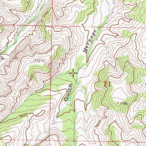 Topographic Map of Sawmill Gulch, CO