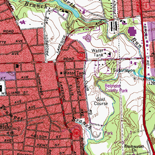 Topographic Map of Victory Baptist Church, VA