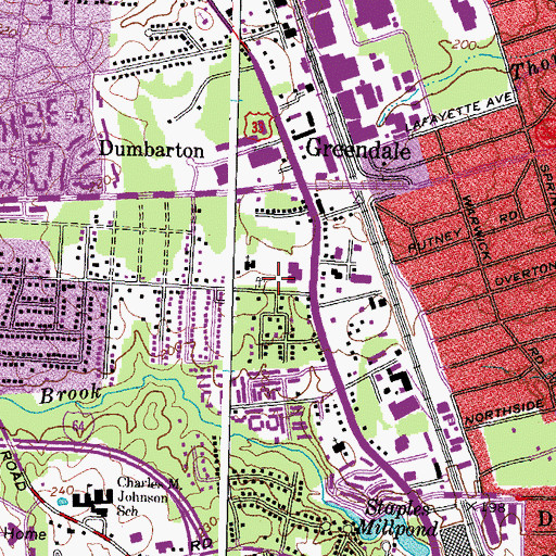Topographic Map of Bethlehem Cemetery, VA