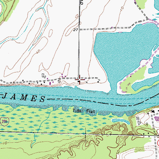 Topographic Map of Aiken House, VA