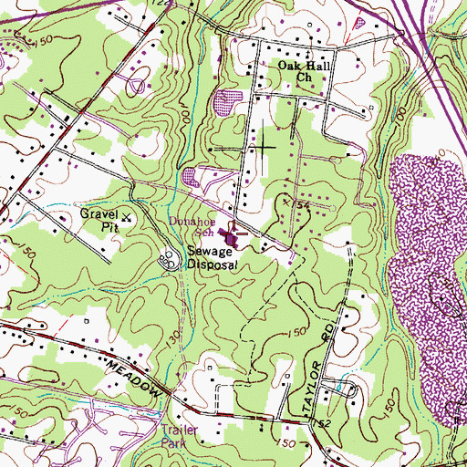 Topographic Map of Cashell Donahoe Elementary School, VA