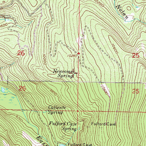 Topographic Map of Newcomer Spring, CO
