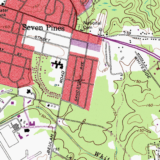 Topographic Map of Lee Park, VA