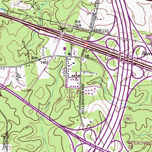 Topographic Map of Pine Heights, VA