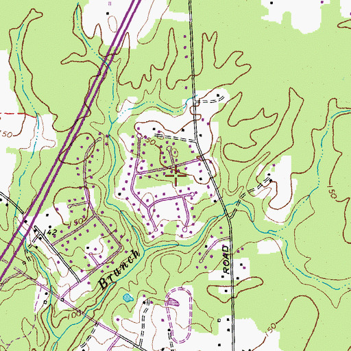 Topographic Map of Turner Woods, VA