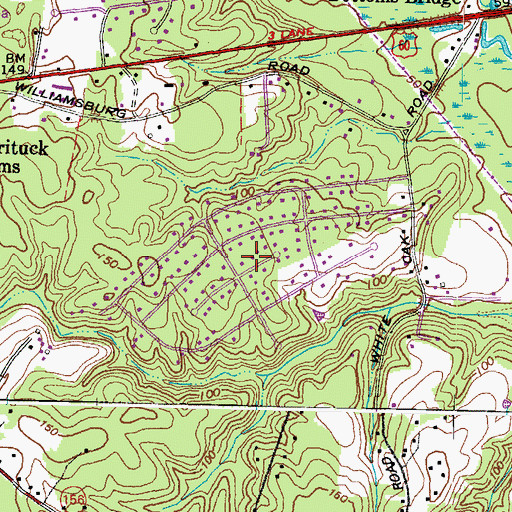 Topographic Map of Windsor, VA
