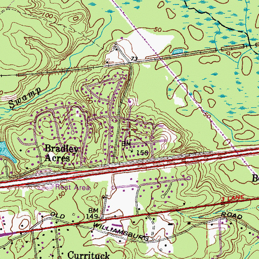 Topographic Map of Woodview Hills, VA