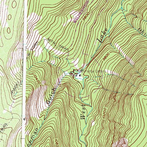 Topographic Map of Bowman Gulch, CO