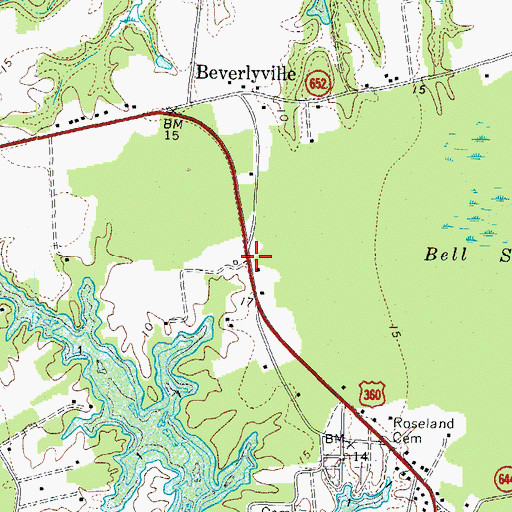 Topographic Map of Blackberry, VA