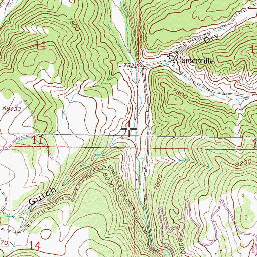 Topographic Map of Stag Gulch, CO