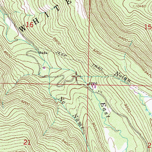 Topographic Map of Nolan Creek, CO
