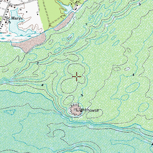 Topographic Map of Goffs Bar, VA