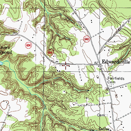 Topographic Map of Grays School (historical), VA