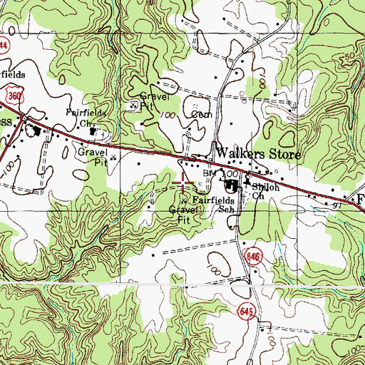 Topographic Map of Hygeia School (historical), VA